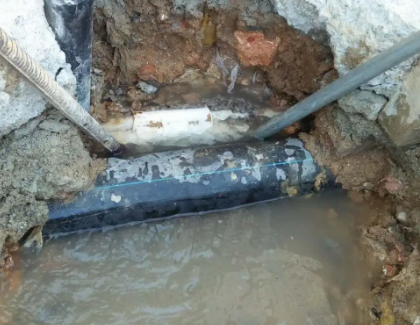 爱辉测漏水之水管漏水